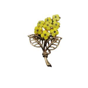 Crown Trifari Alfred Philippe Brooch Forget Me Not 1950s Mother's Day Se…